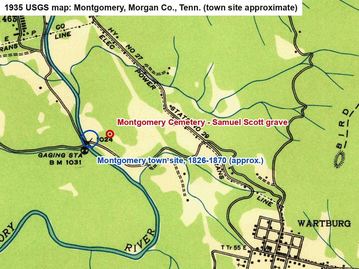 Montgomery on the Emory River, about a mile from Wartburg