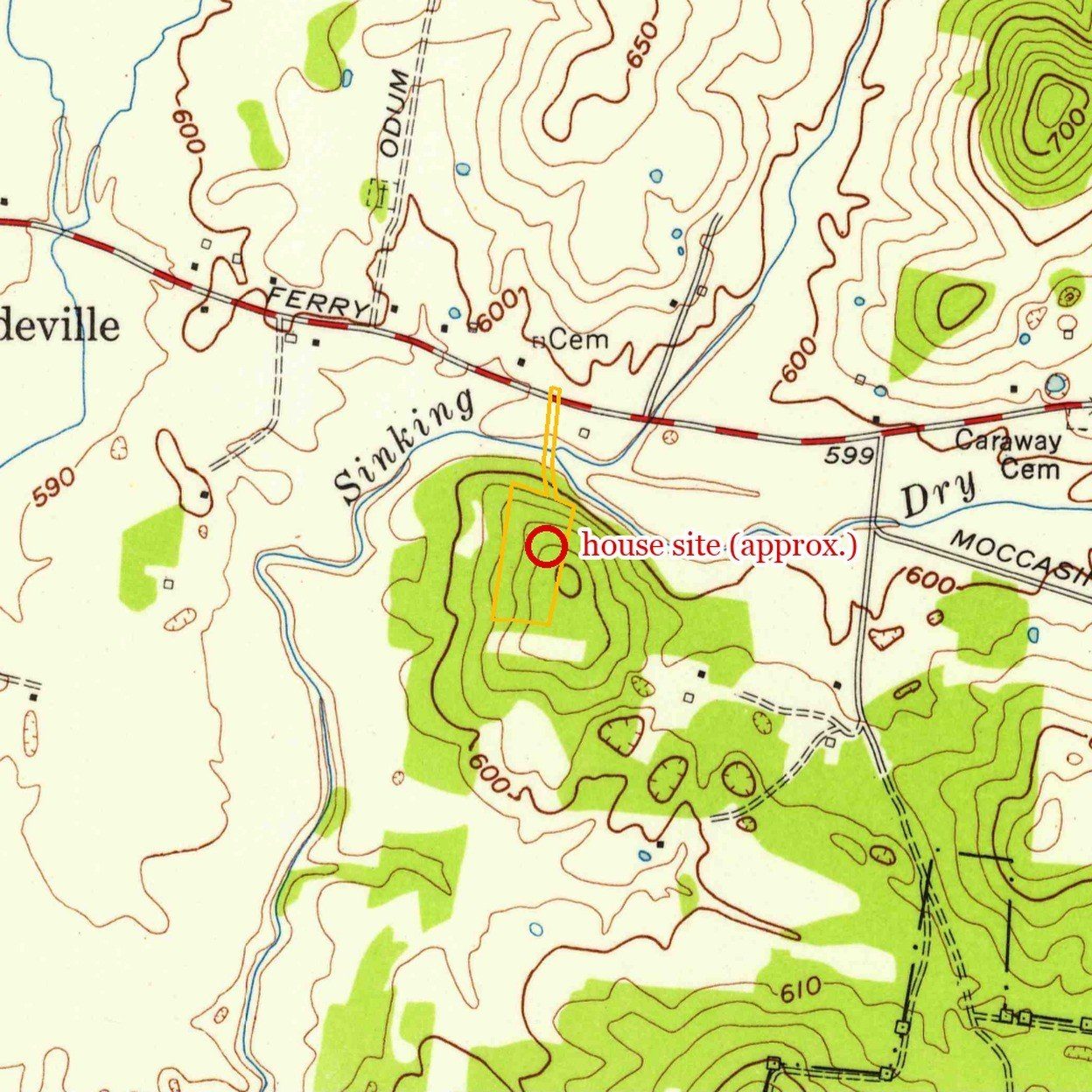 1956 government survey map